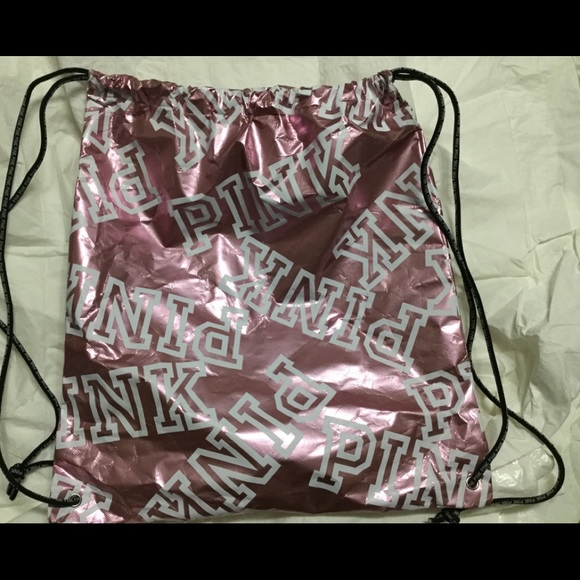 PINK Victoria's Secret Handbags - Pink Victoria’s Secret Drawstring Gym Bag